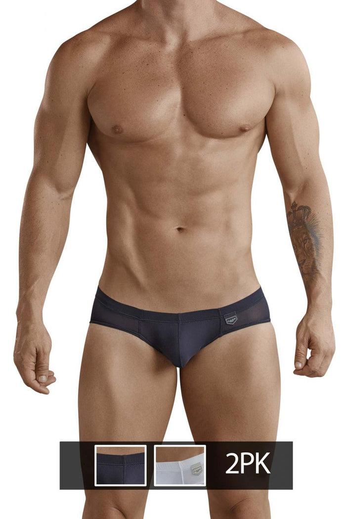 Clever Moda Clever 519940 2PK Australian Briefs Color Black-White