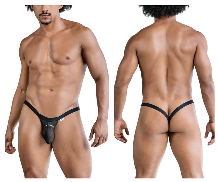 Clever Moda CandyMan 99841 Mesh Thongs Color Black