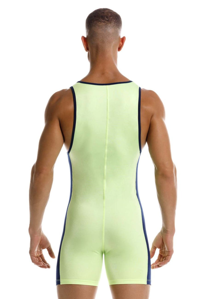 Clever Moda JOR 2216 Fighter Bodysuit Color Green