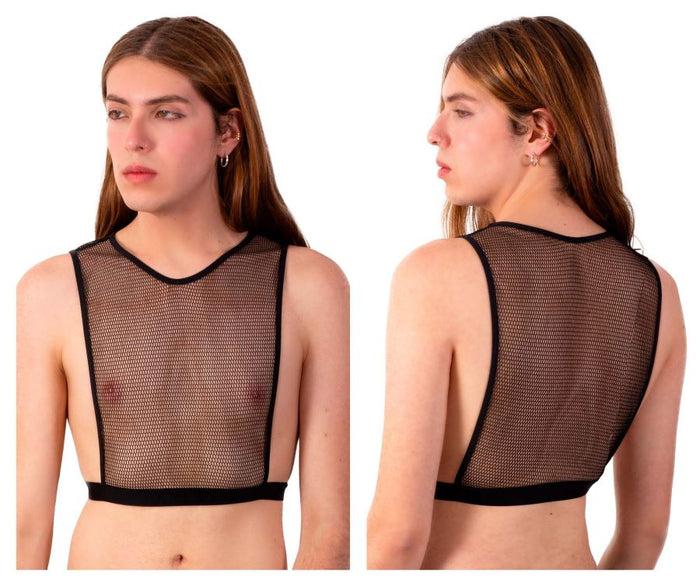 clever moda PLURAL PL007 Crop Top Color Black