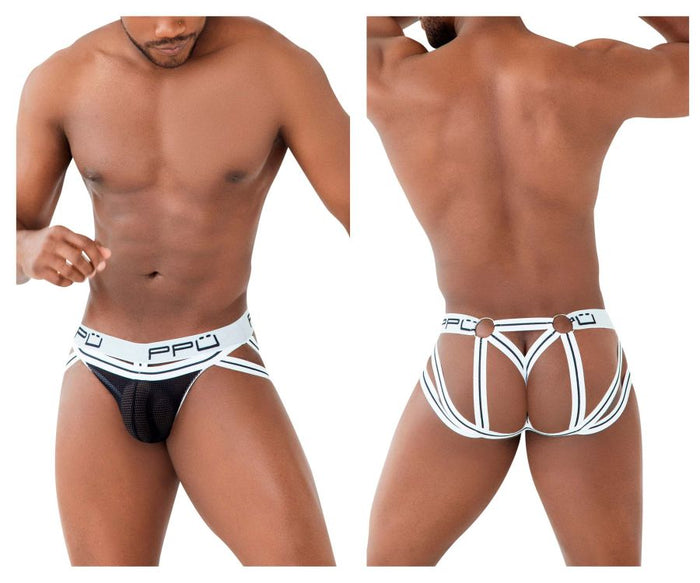 Clever Moda PPU 2305 Mesh Jockstrap Color White