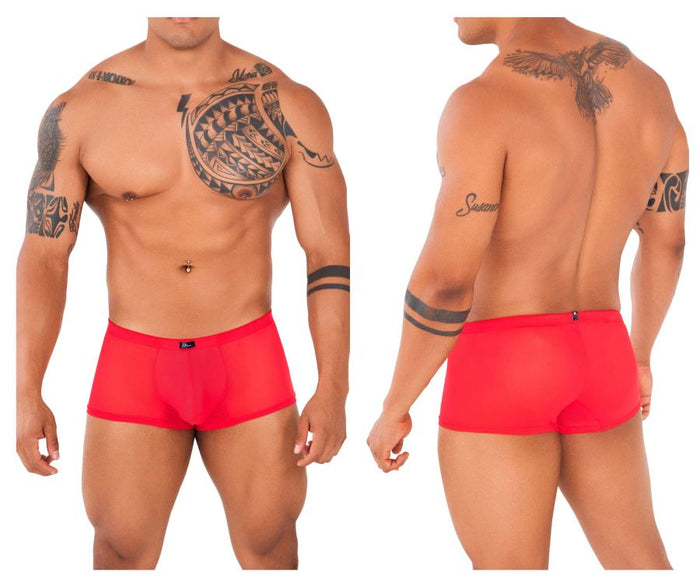 Clever Moda Xtremen 91127 Mesh Trunks Color Red