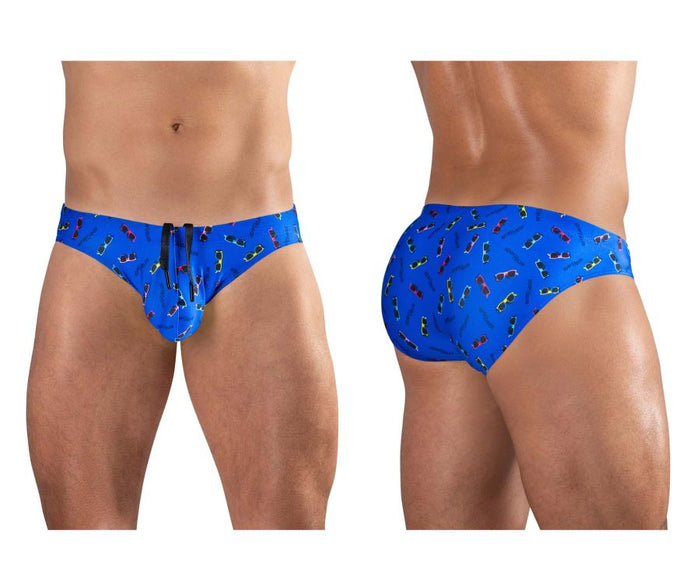 clever moda ErgoWear EW1767 X4D SW Swim Briefs Color Blue-Sunglasses
