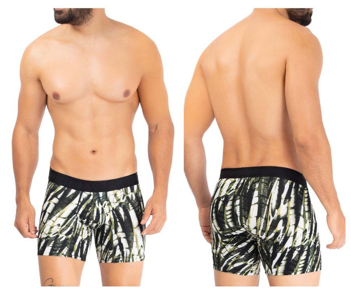 Clever Moda HAWAI 42172 Printed Microfiber Trunks Color Military Green
