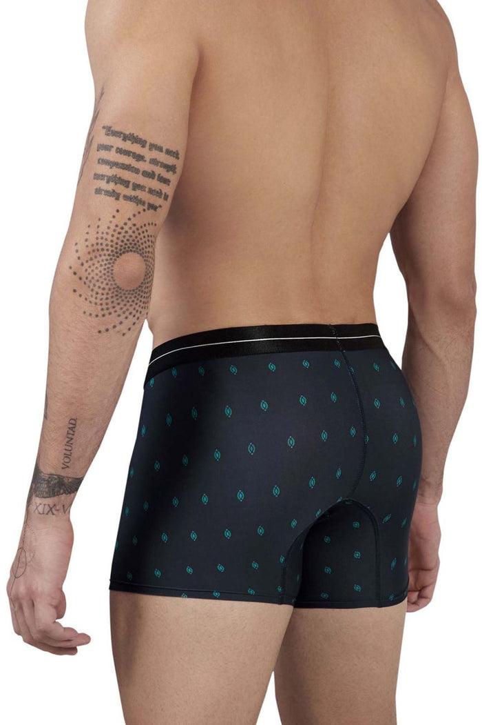 Clever Moda HAWAIR 42520 Printed Microfiber Trunks Color Dark Blue