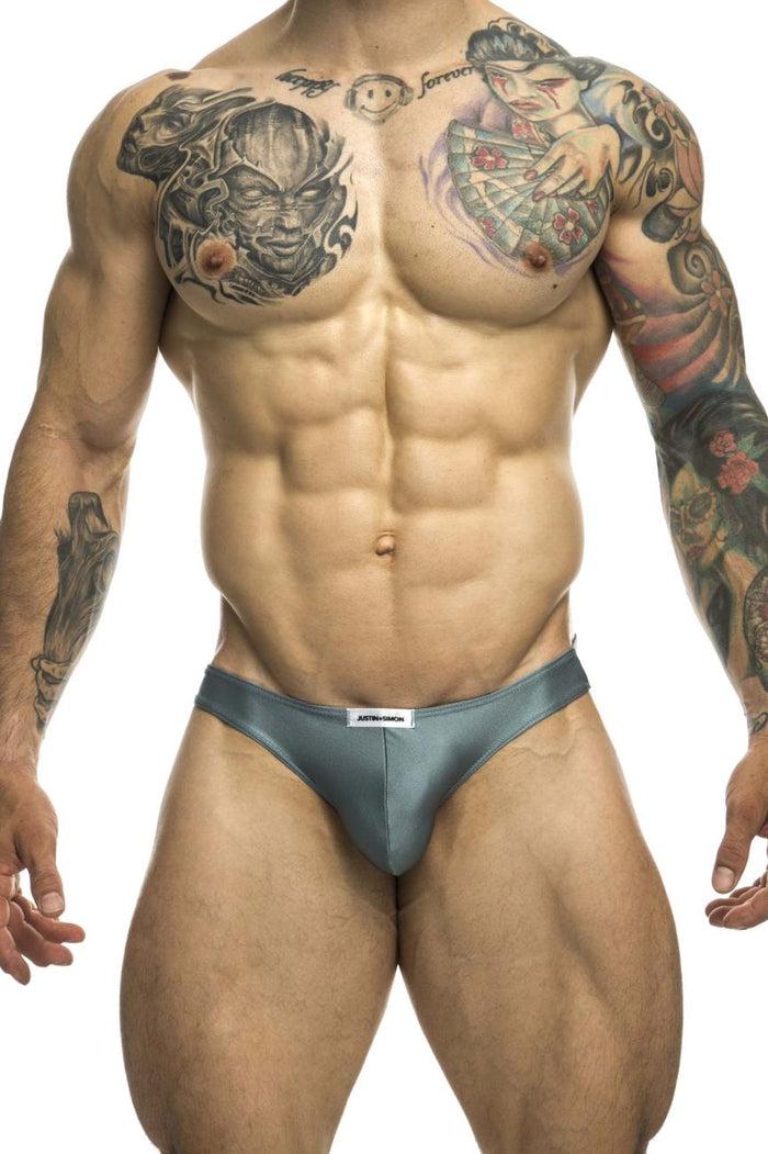 Clever Moda JUSTIN+SIMON XSJ01 Classic Bikini Color Metal Green