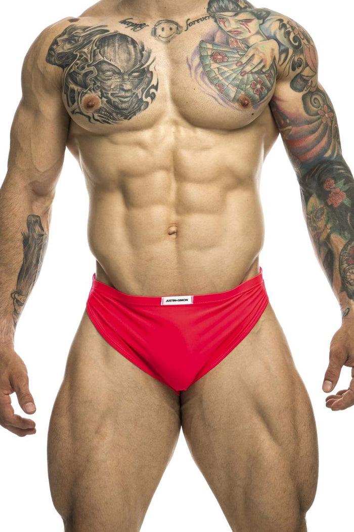 Clever Moda JUSTIN+SIMON XSJ09 Running Shorts Color Coral