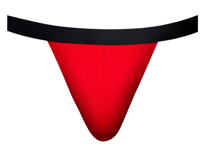 Clever Moda Male Power 349-300 Hot Mesh Jock Color Black-Red
