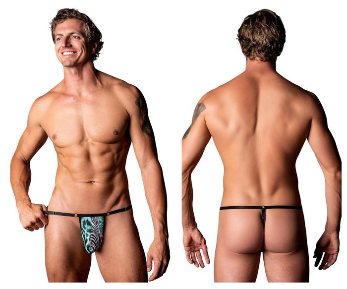 Clever Moda Male Power 451-295 Go Wild Adjustable G-String Color Printed