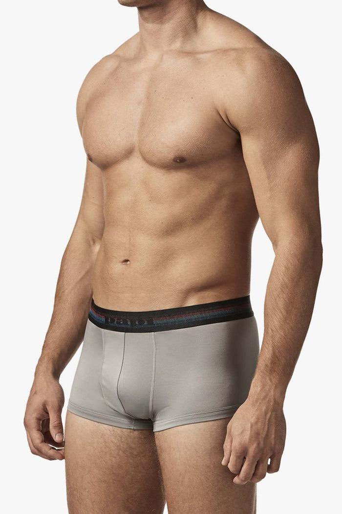 Clever Moda Papi UMPA107 2PK Microflex Performance Trunks Color Gray-Red