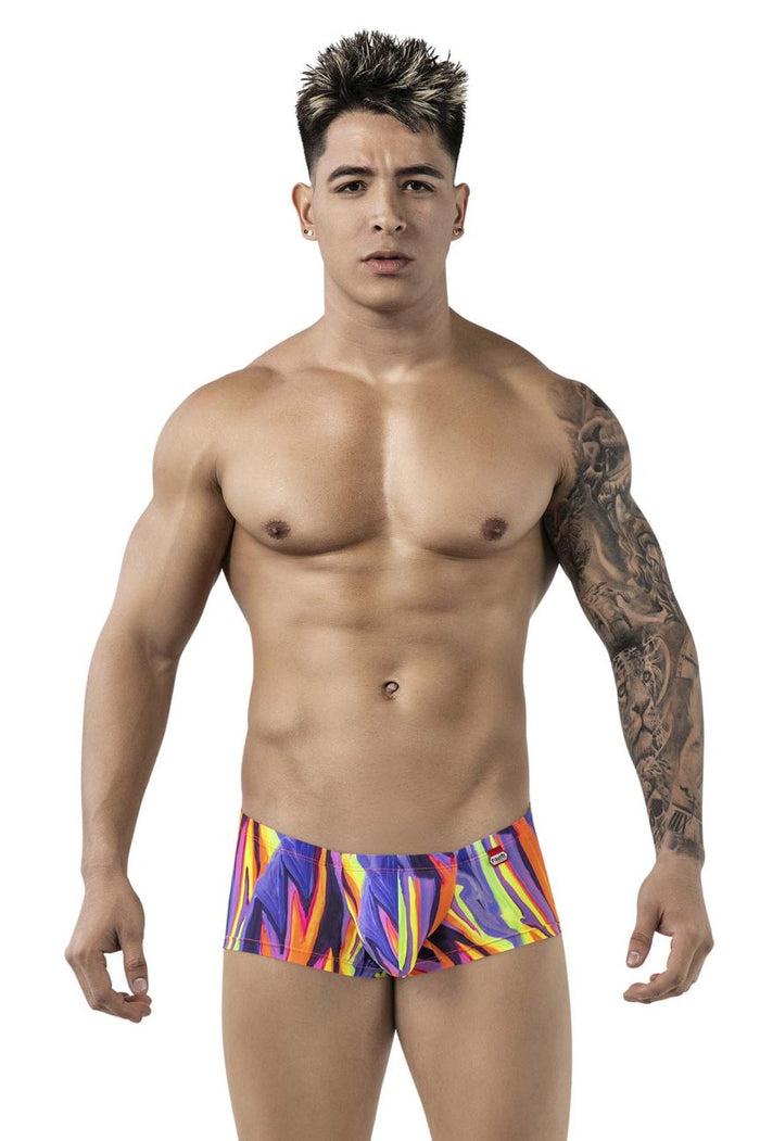 Clever Moda Pikante PIK 1828 Abstract Trunks Color Purple