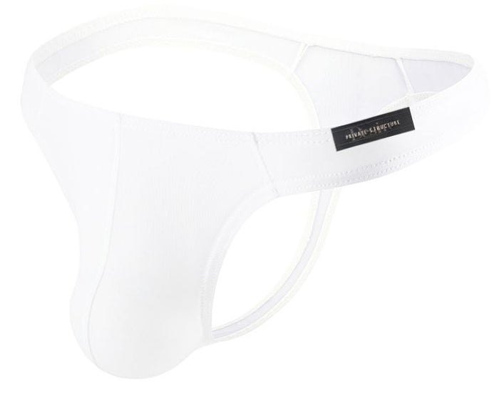 Clever Moda Private Structure DGEMU3545BT Desire Glaze Thong Color White