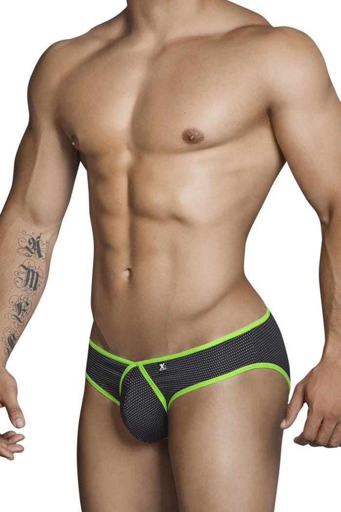 Clever Moda Xtremen 91021-3 3PK Briefs Color Black-Gray-Blue