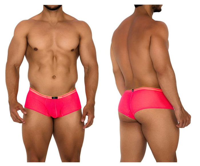 Clever Moda Xtremen 91188 Tulle Mesh Trunks Color Pink